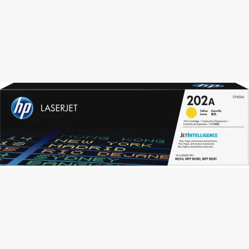 TONER HP CF502A 202A AMARILLO ORIGINAL