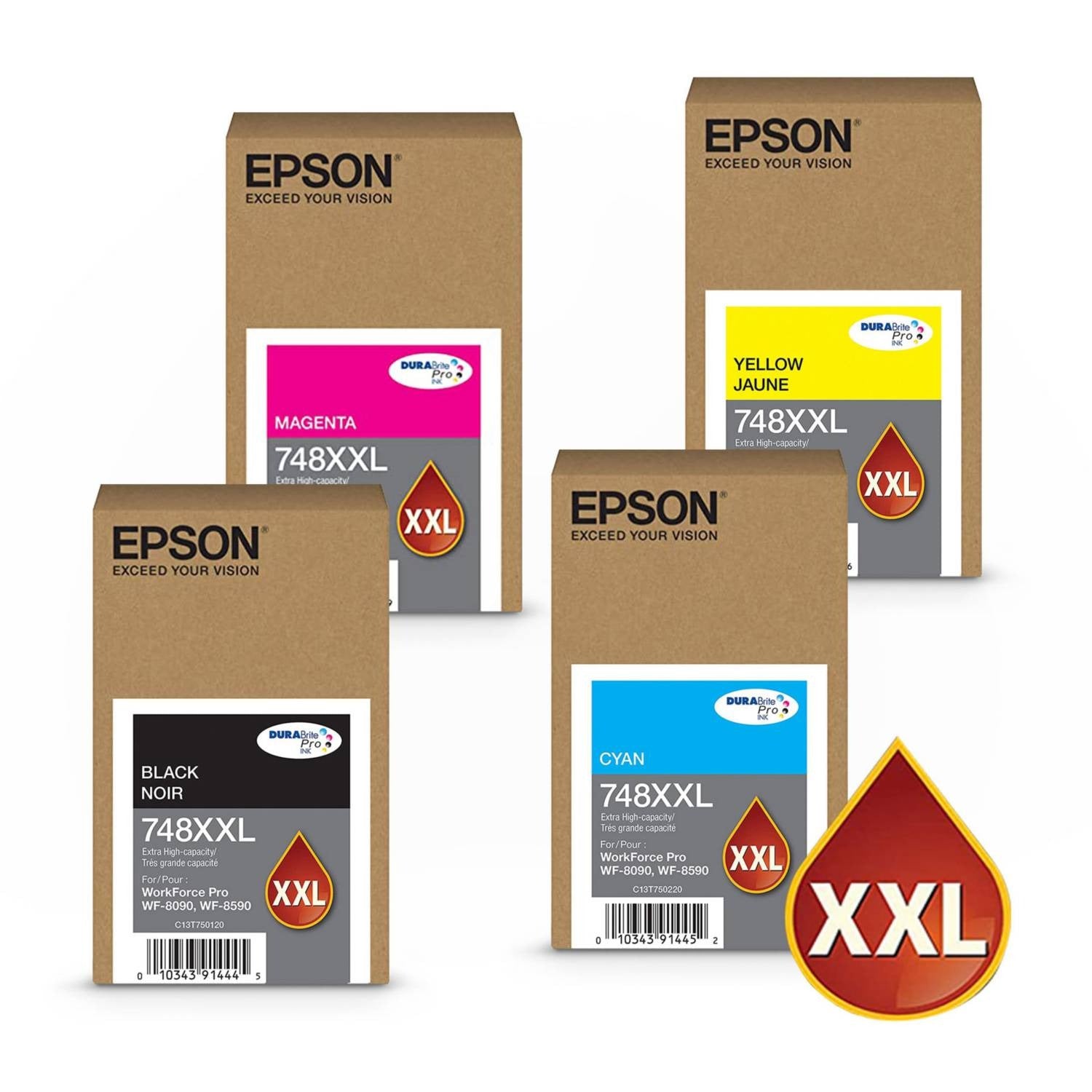 PACK TINTAS EPSON 748XXL ORIGINAL